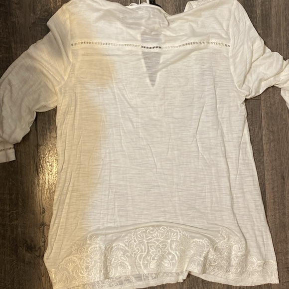 WHBM size large cream top - Picture 3 of 4